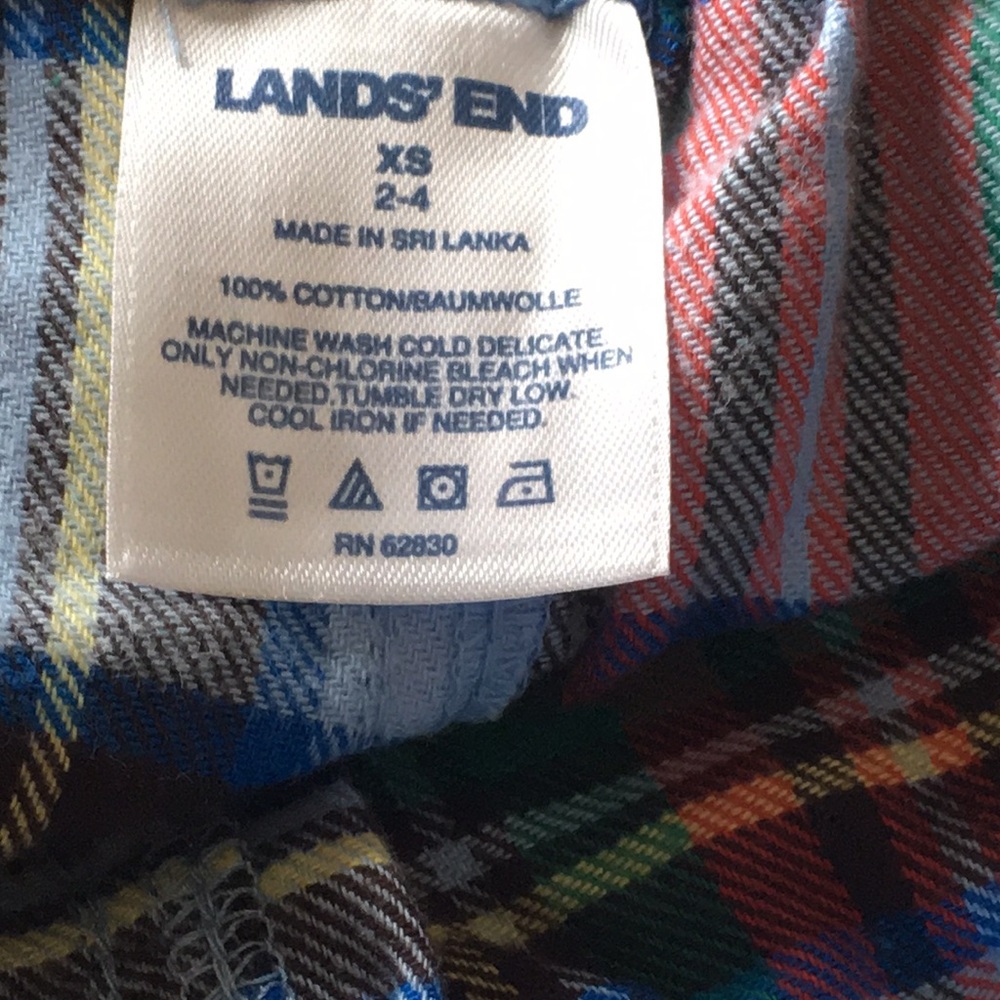 NWT Lands End 2-piece Pajama Set, Size XS - Picture 5 of 6